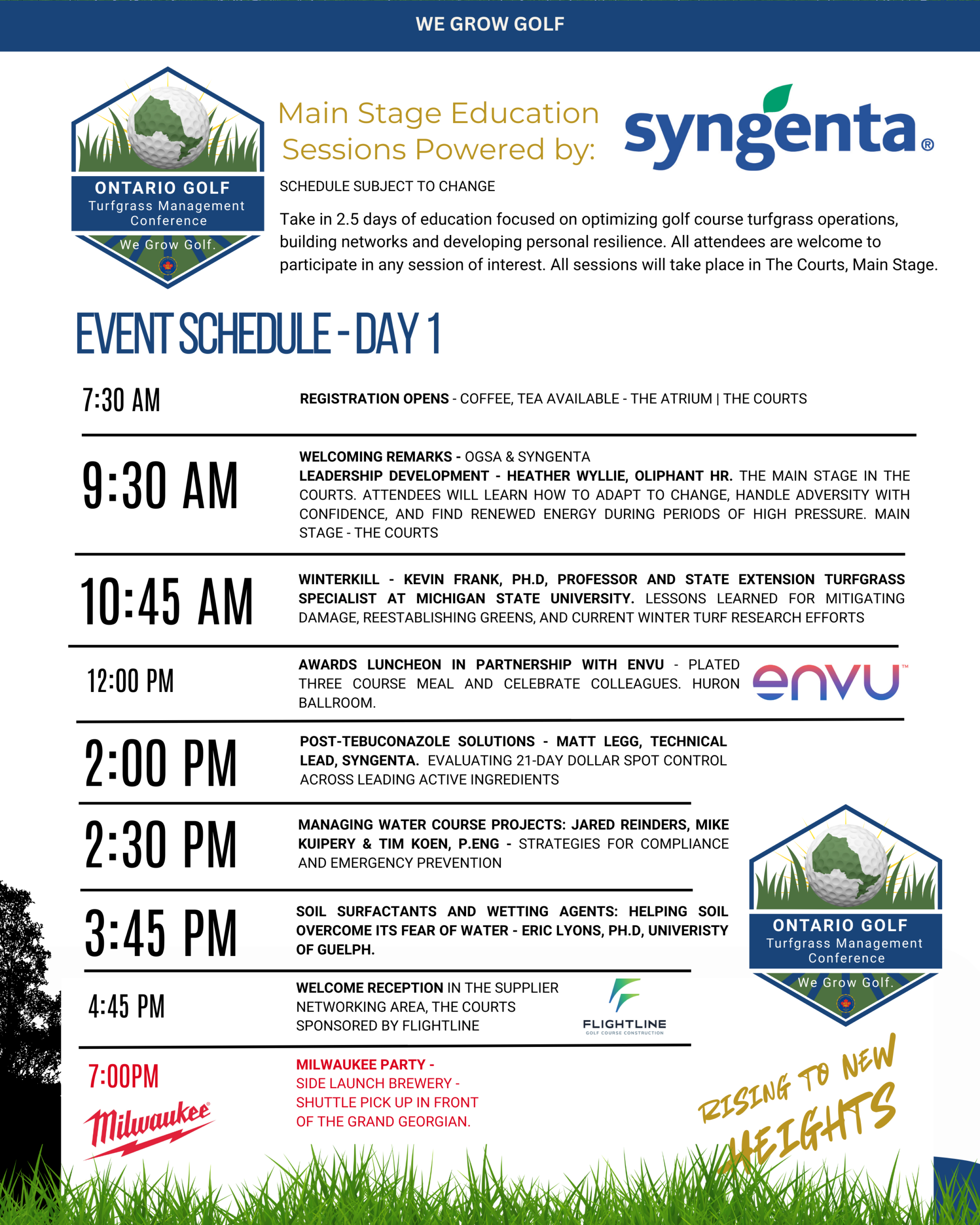 Main Stage Schedule -Day 1