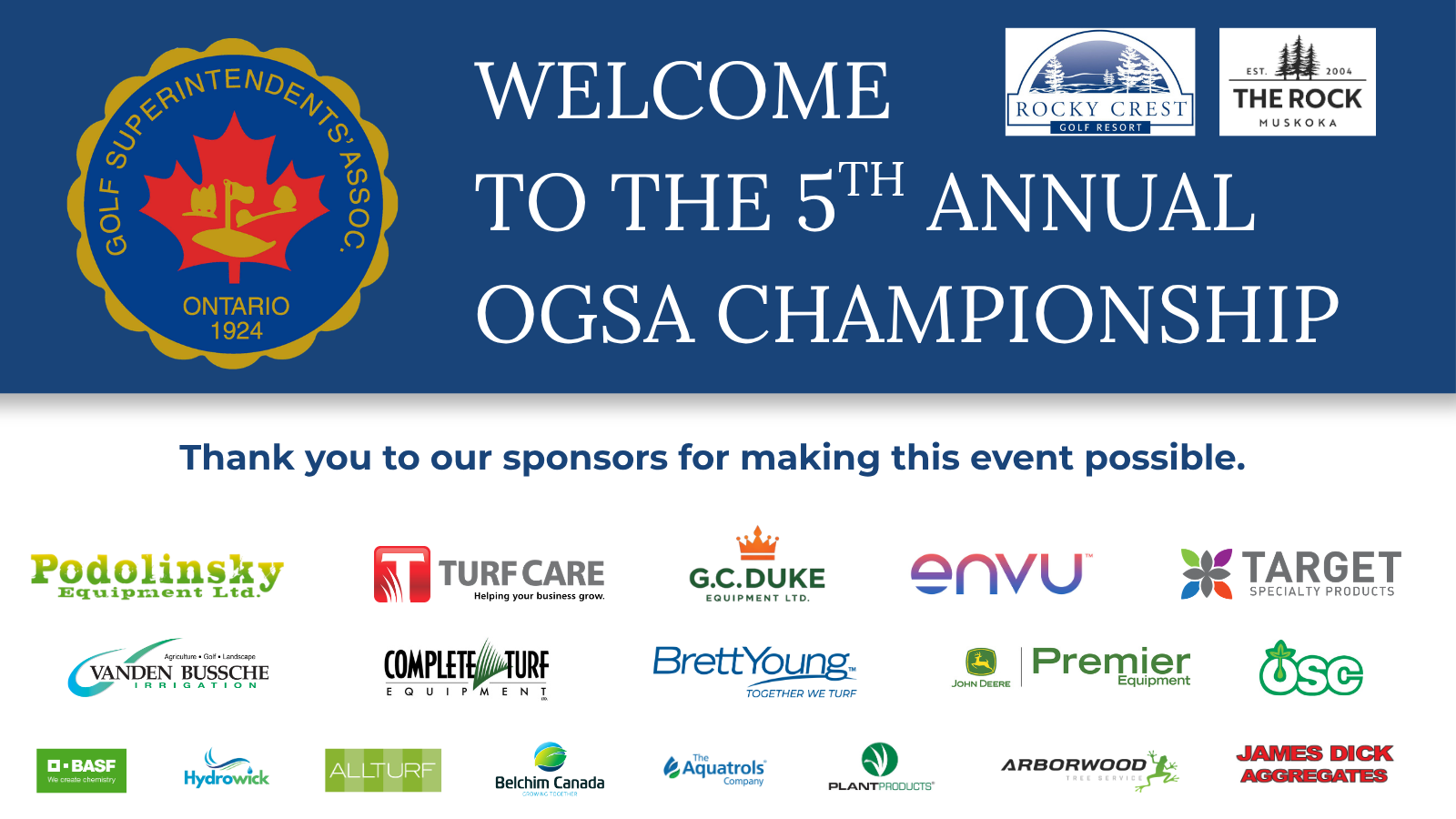 Championship Webpage Banner
