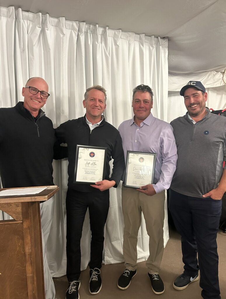 L-R: OGSA Director Jason Crawford, Host Superintendent Jeff Allen, Rocky Crest, Host Superintendent Deni Torenzio, The Rock, & OGSA Director Matt Davidson.